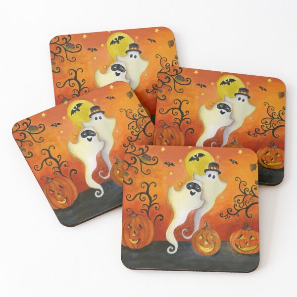 Item preview,  Halloween ghosts and pumpkins  designed and sold by Sue Zipkin.