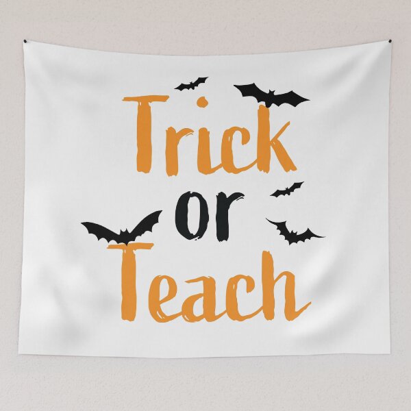 Item preview, Halloween Trick_or_Teach_design -bat halloween designed and sold by johnapolo.