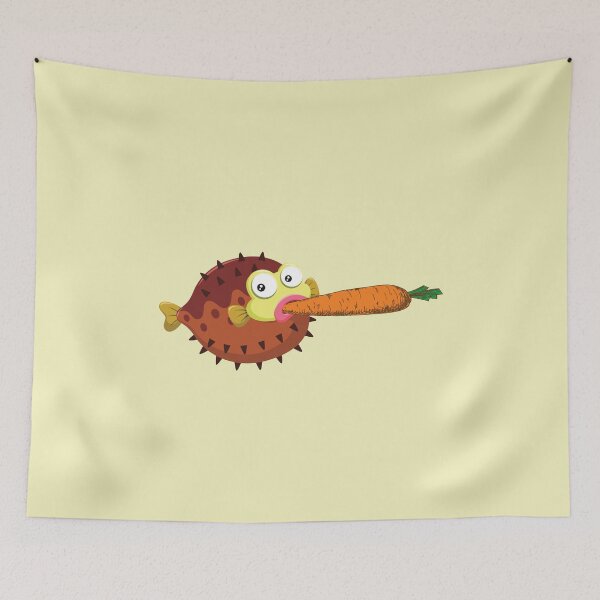 Item preview, Pufferfish Eating a Carrot  designed and sold by StarByAsem.
