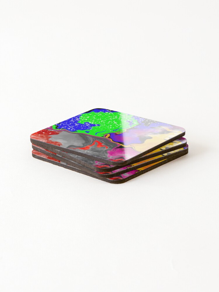 Thumbnail 4 of 5, Coasters (Set of 4), Abstract designed and sold by TallTree.