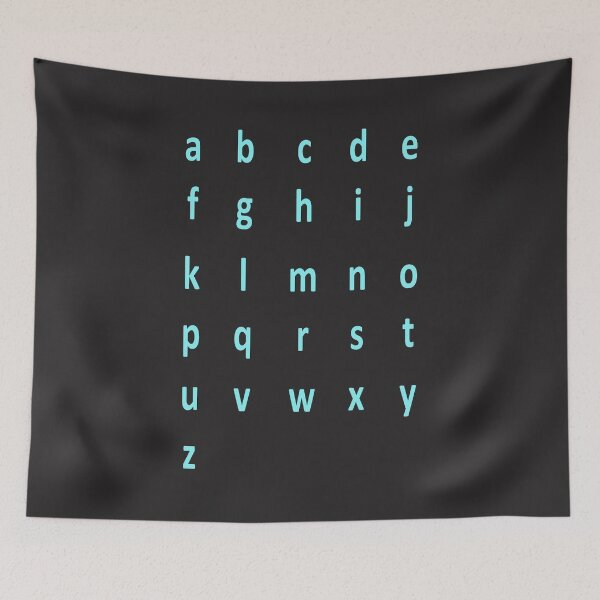 Artikelvorschau, komplettes Alphabet - blau entworfen und verkauft von ZiphGames.