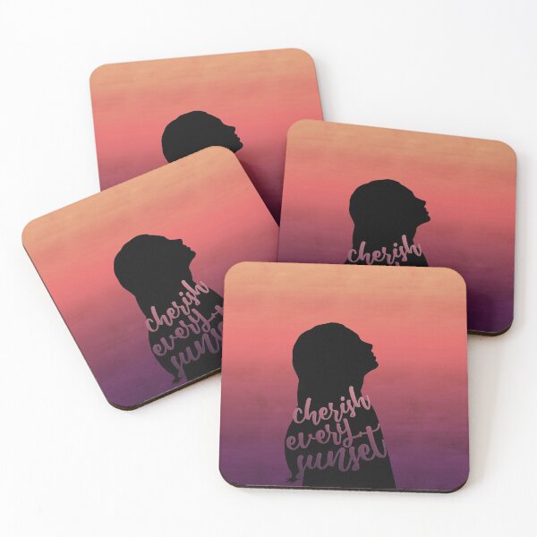 Item preview, "Cherish every sunset" Silhouette of a girl designed and sold by ManyaMalhotra.