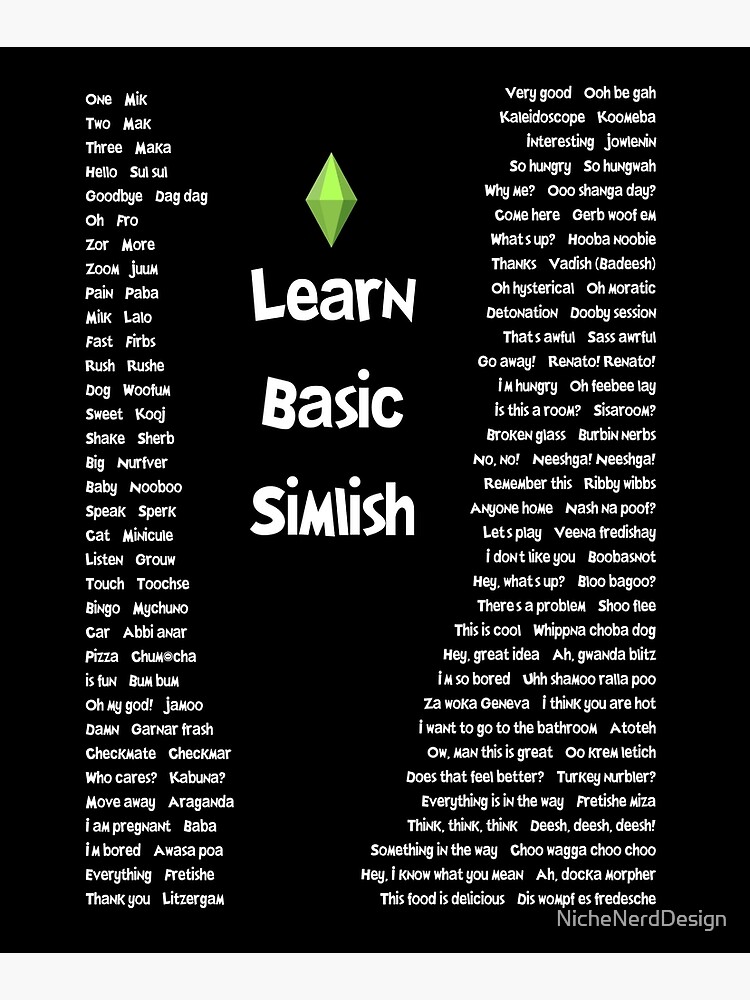 "How To Speak Simlish - The Basics To The Unique Language Of The SIMS ...