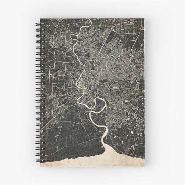 Item preview, Bangkok map ink lines 2 designed and sold by InkMaps.