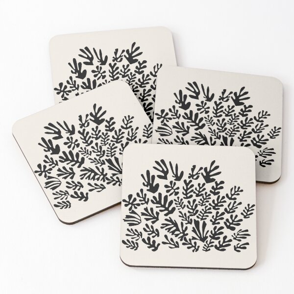 Item preview, Henri Matisse the Sheaf, Papiers Découpés Art Black Color, Matisse cutout Light Blue print, Art Exhibition Print designed and sold by Jokoleo.