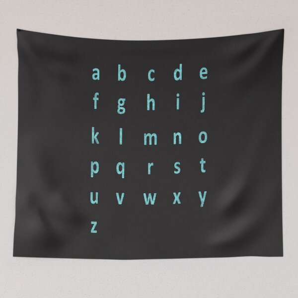 Aperçu de l'œuvre alphabet complet - daim bleu créée et vendue par ZiphGames.