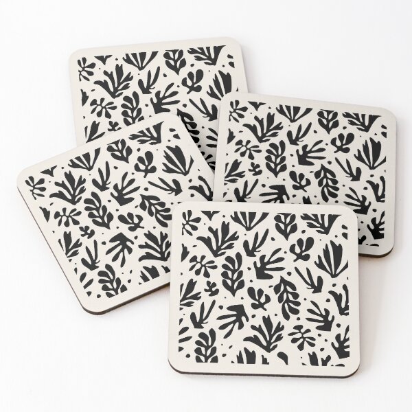 Item preview, Henri Matisse Flowers, Papiers Découpés Art Black Color, Matisse cutout print, Art Exhibition Print designed and sold by Jokoleo.