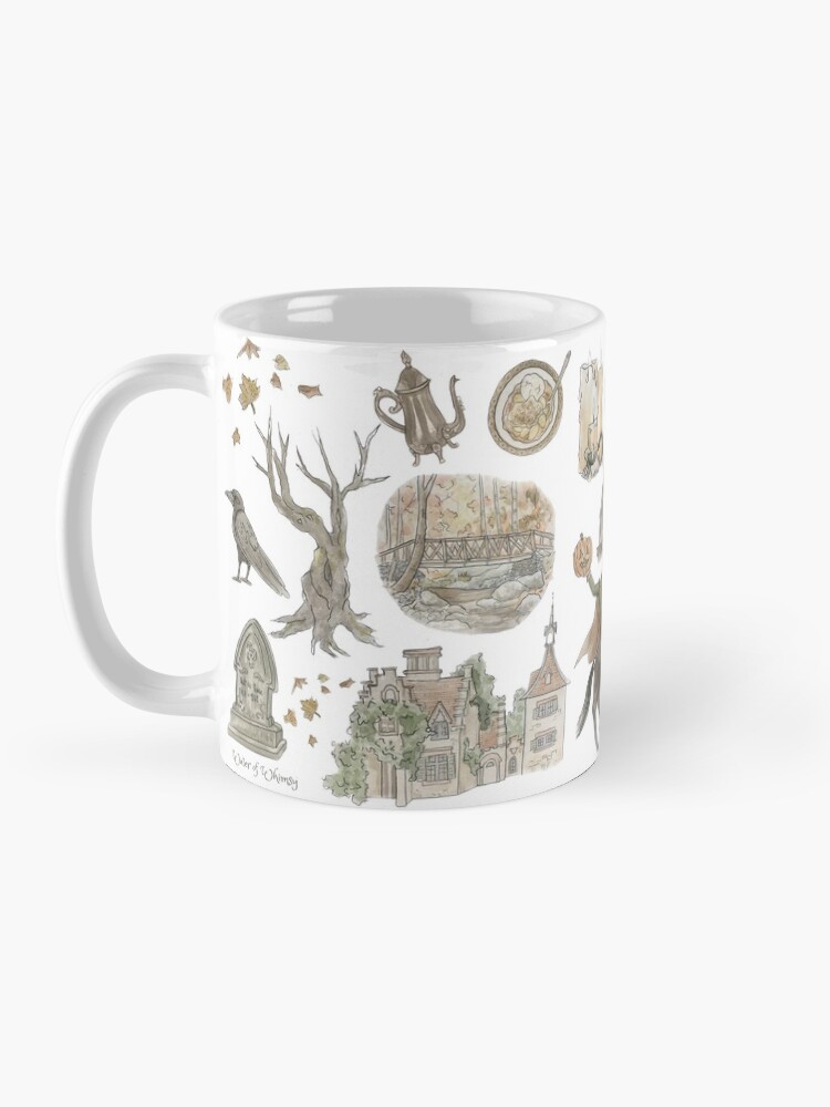 Alternate view of Whimsical Visit to Sleepy Hollow - White Background Mug