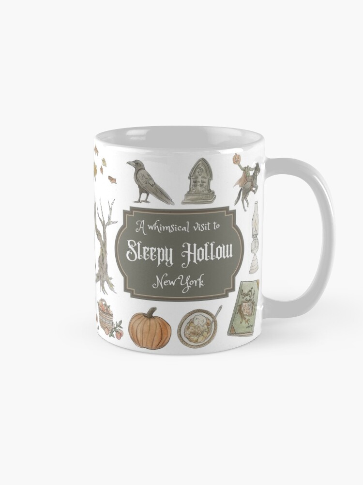 Alternate view of Whimsical Visit to Sleepy Hollow - White Background Mug