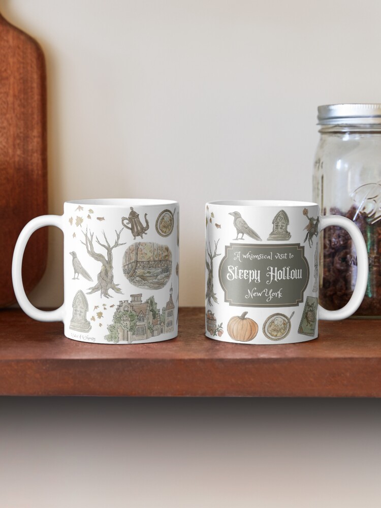 Alternate view of Whimsical Visit to Sleepy Hollow - White Background Mug