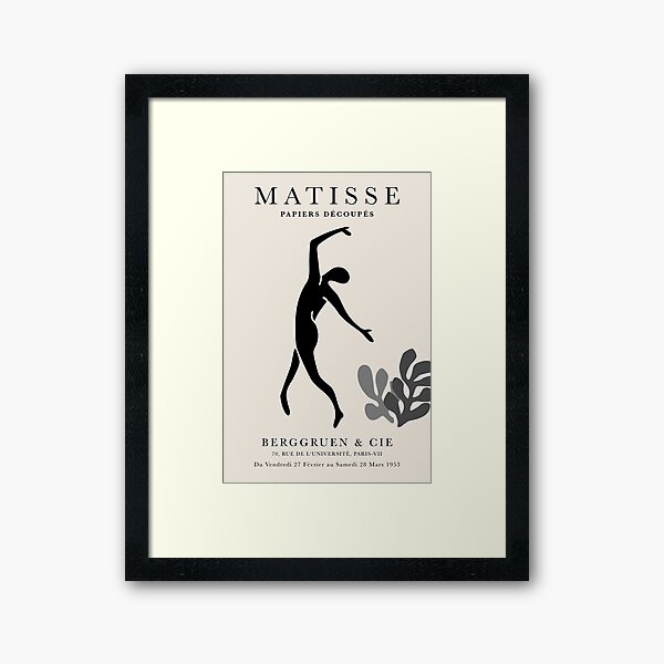Artikel-Vorschau von Henri Matisse Dance, Papiers Découpés Art Black Color, Matisse cutout print, Art Exhibition Print, designt und verkauft von Jokoleo.