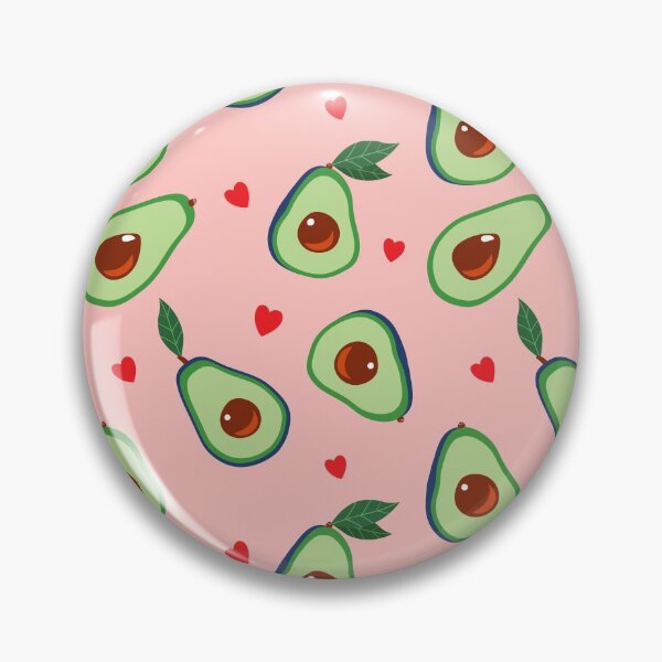 Item preview, I Love Avocado Pink repeat pattern designed and sold by PatternTalent.