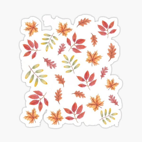 Item preview, Fall leaves pattern designed and sold by TrixianArt.