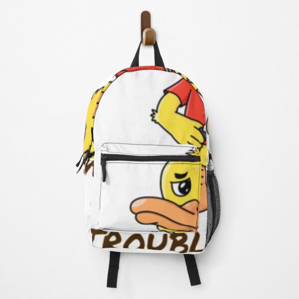 Item preview, Trouble comes cheeky duck with slingshot designed and sold by Tagesapfel.