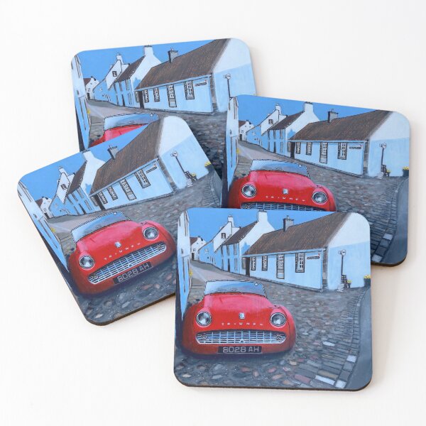 Item preview, ‘A Day out’.   1960 TRIUMPH TR3 in a small fishing village. designed and sold by Doug Cargill.