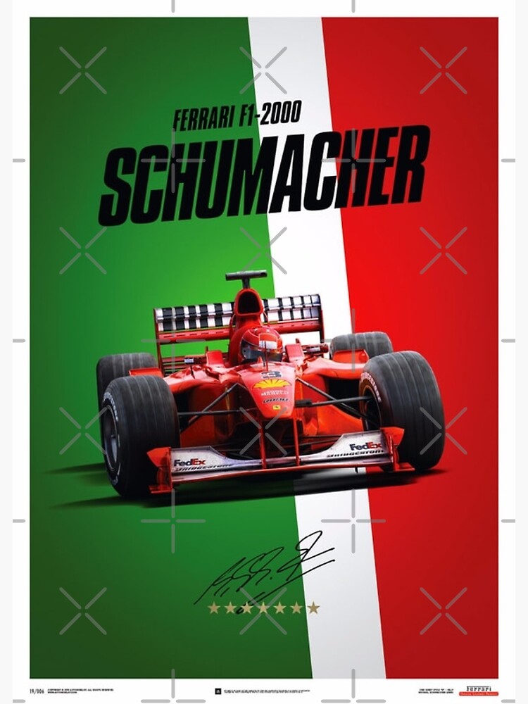 SCUDERIA FERRARI MICHAEL SCHUMACHER F1 2000 RACING JERSEY OFFICIAL