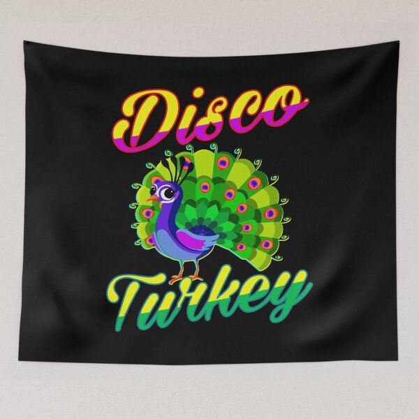 Item preview, Funny Peacock Disco Turkey,  Thanksgiving Gift designed and sold by aronia.