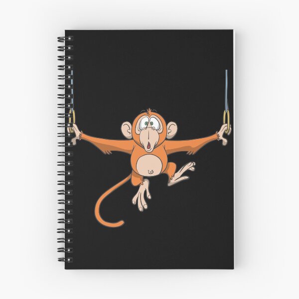 Item preview, Monkey doing gymnastics rings designed and sold by Monkey Ful.