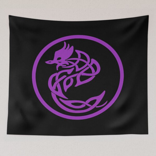 Item preview, Tattoo Style Purple Dragon designed and sold by Trace1234.