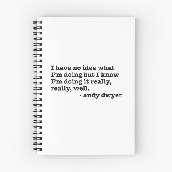 Item preview, Parks and Rec Andy Dwyer quote designed and sold by Emma Tams.