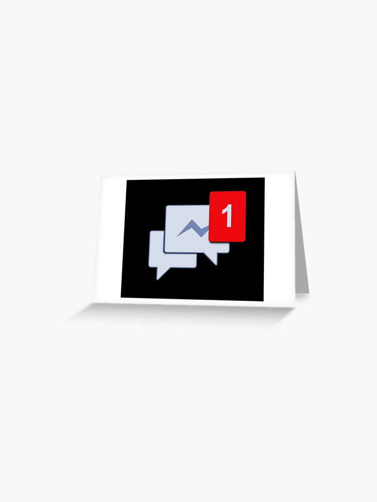 Thumbnail 1 of 2, Greeting Card, Facebook Chat Messages - Messenger designed and sold by SKpixel.