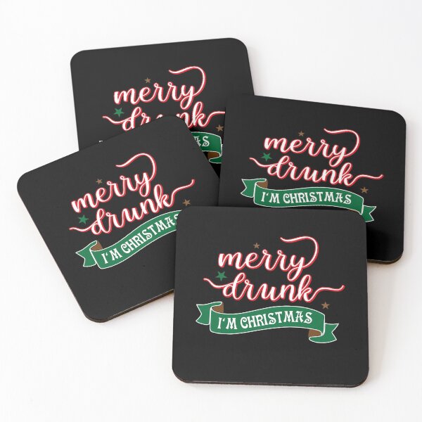 Item preview, Merry Drunk Christmas Funny Saying Gift designed and sold by teeseeds.