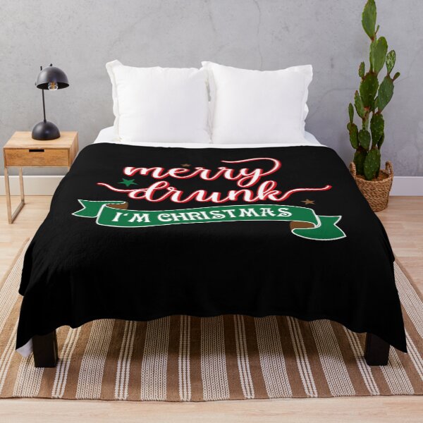 Item preview, Merry Drunk Christmas Funny Saying Gift designed and sold by teeseeds.