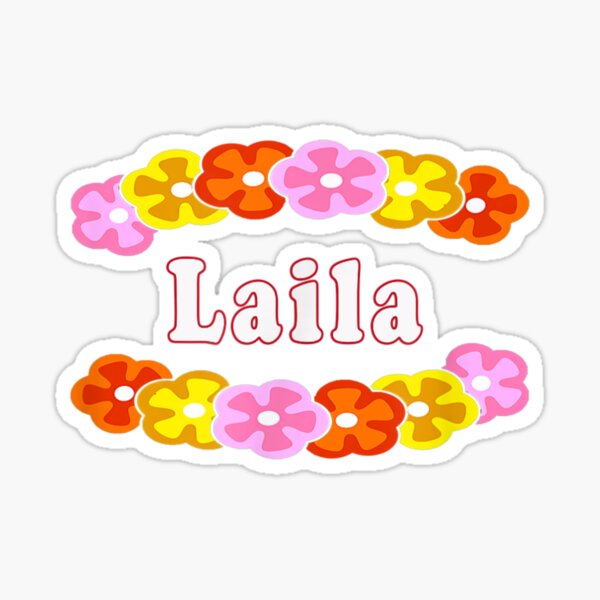 Best Lilah Girl Name Flower Sticker By Trenton Lamb 5 Redbubble