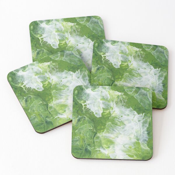 Item preview, Fluid Art Green in Green and White designed and sold by Cleave.