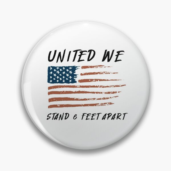 Item preview, United We Stand 6 Feet Apart Pandemic Covid19 Coronavirus designed and sold by awonacott.
