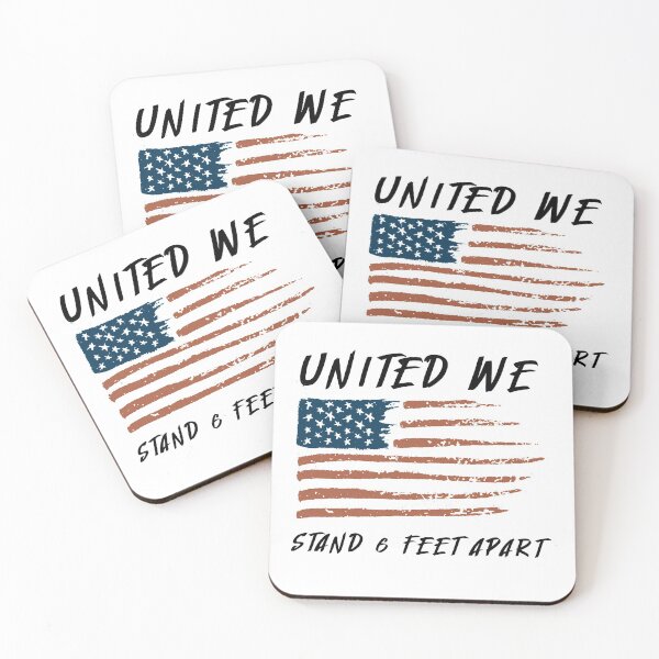 Item preview, United We Stand 6 Feet Apart Pandemic Covid19 Coronavirus designed and sold by awonacott.