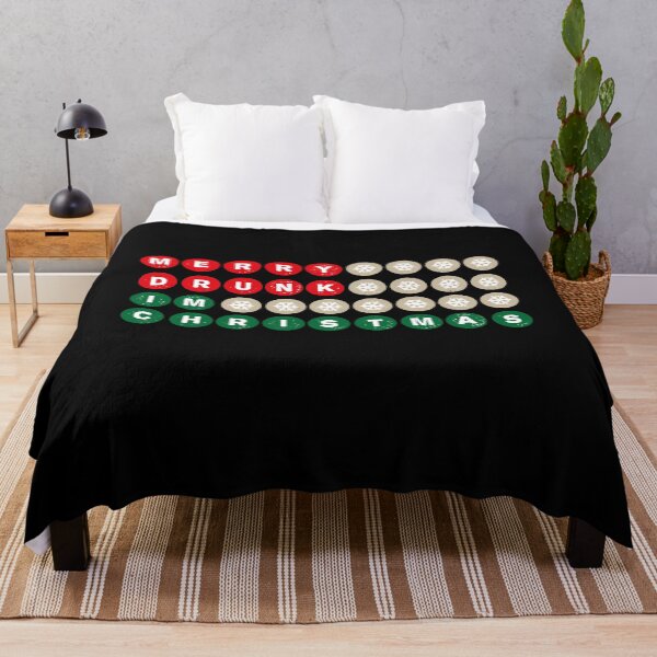 Item preview, Merry Drunk Christmas Funny Saying Gift designed and sold by teeseeds.