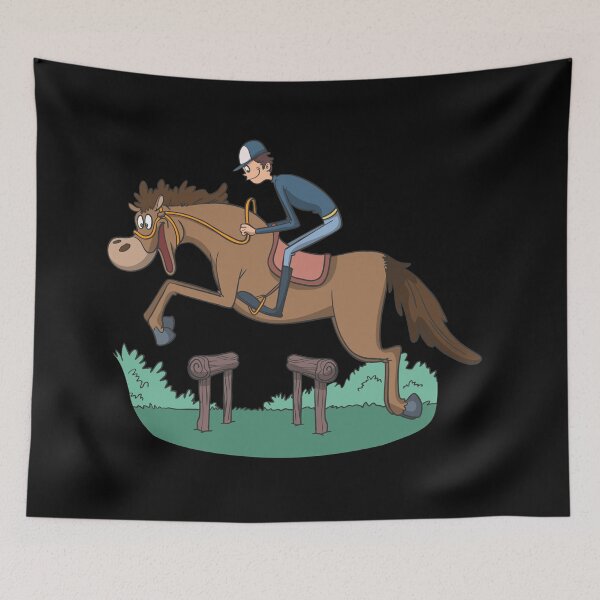 Item preview, Rider and horse jumping designed and sold by Monkey Ful.