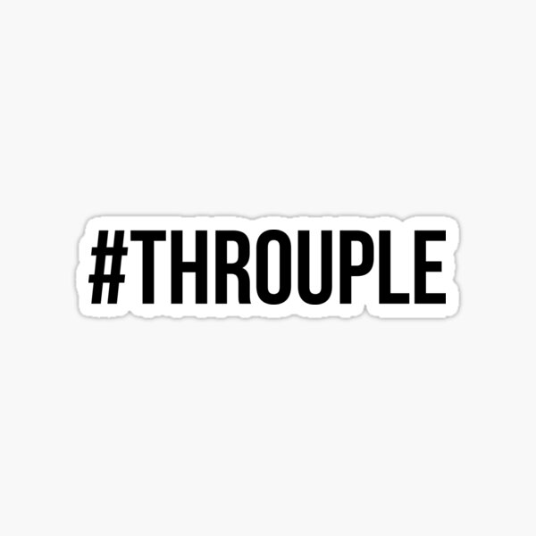 Hashtag Throuple ( #Throuple) | Triad | Polyamory Sticker
