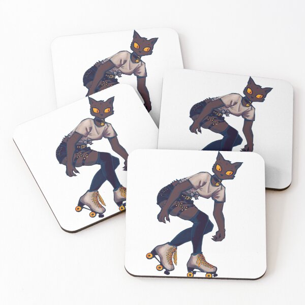 Item preview, Roller Skater Cat Girl  designed and sold by luxnovaart.