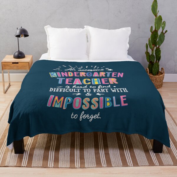 Item preview, An awesome Kindergarten Teacher Gift Idea - Impossible to Forget Quote designed and sold by betternotes.