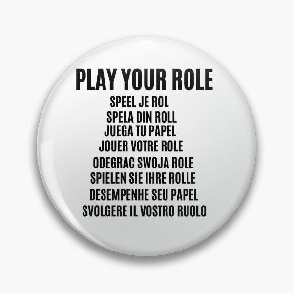 Item preview, PLAY YOUR ROLE (WORLDWIDE) designed and sold by Skeelo702.