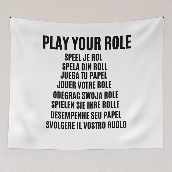 Item preview, PLAY YOUR ROLE (WORLDWIDE) designed and sold by Skeelo702.