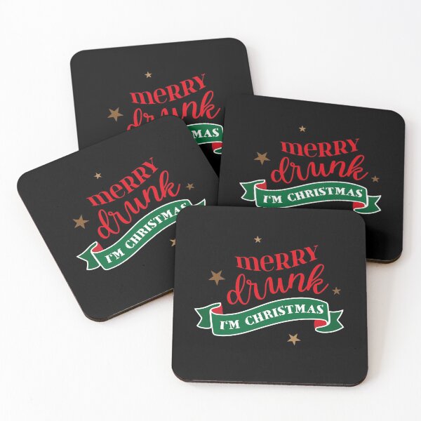 Item preview, Merry Drunk Christmas Funny Saying Gift designed and sold by teeseeds.