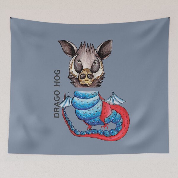 Item preview, Copy of DRAGO HOG by FrankenDuo blue grey designed and sold by FrankenDuo.