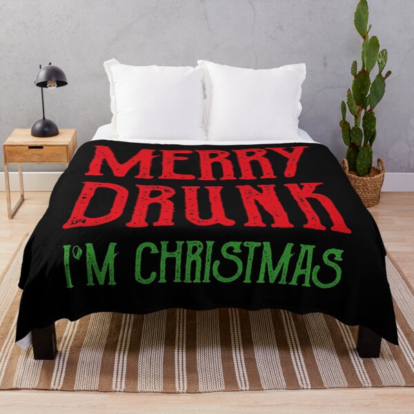 Item preview, Merry Drunk Christmas Funny Saying Gift designed and sold by teeseeds.