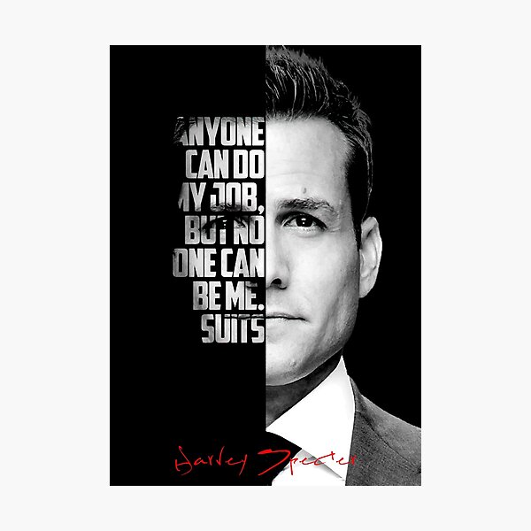 Item preview, Black and white Harvey Specter quote. designed and sold by The Wise Fortress.