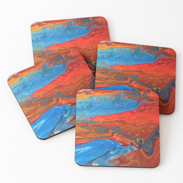 Item preview, Lava Ice abstract acrylic painting designed and sold by Color Splash Gallery.