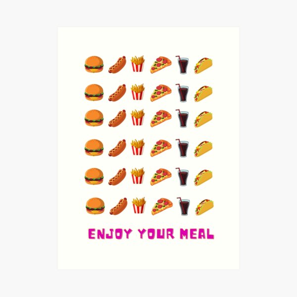 Enjoy your meal Art Print