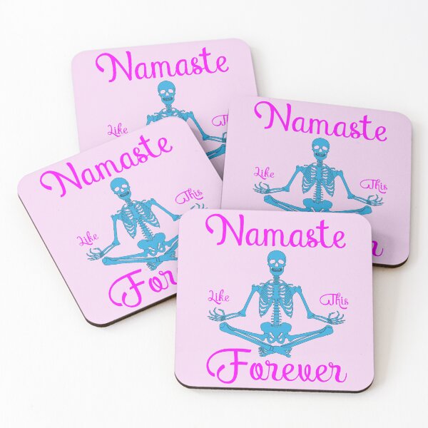 Item preview, Funny Namaste Skeleton Siddhasana or Accomplished Pose designed and sold by TheCrazyBear.
