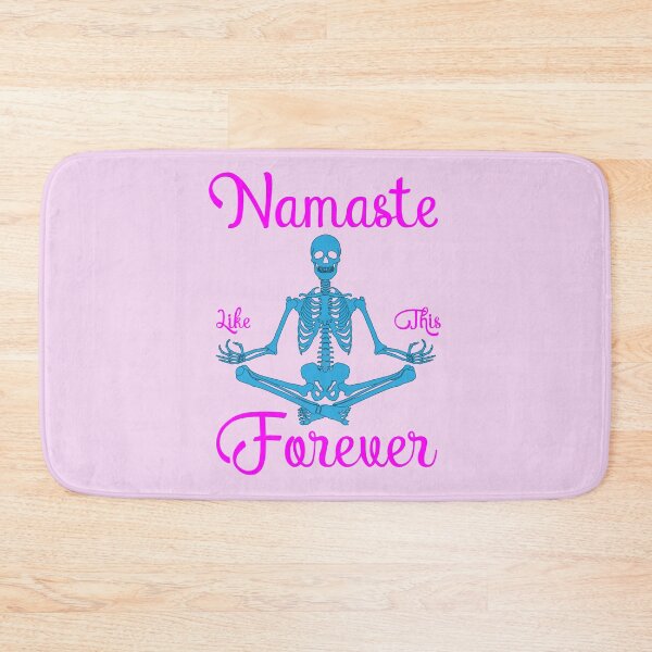 Item preview, Funny Namaste Skeleton Siddhasana or Accomplished Pose designed and sold by TheCrazyBear.