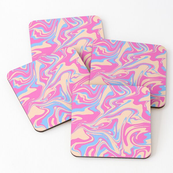 Item preview, Blue yellow pink marble design designed and sold by Picsandmoreshop.