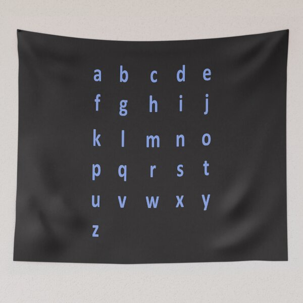 Item preview, complete alphabet - dark blue designed and sold by ZiphGames.