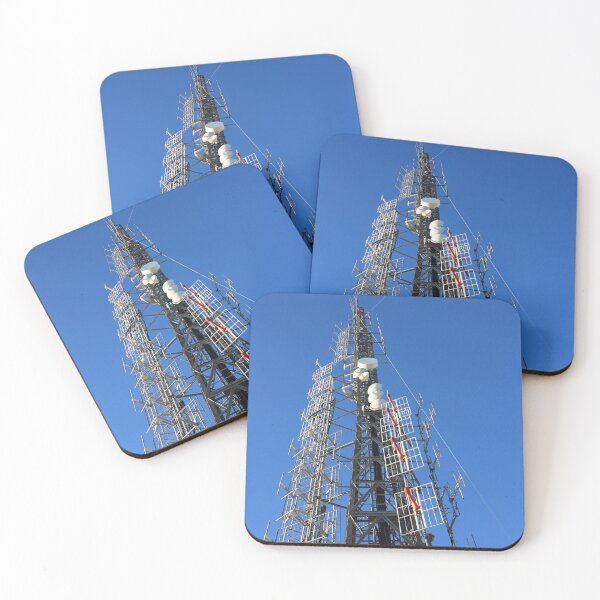 Item preview, power plant with tall masts of communication antennas designed and sold by alessiapenny.