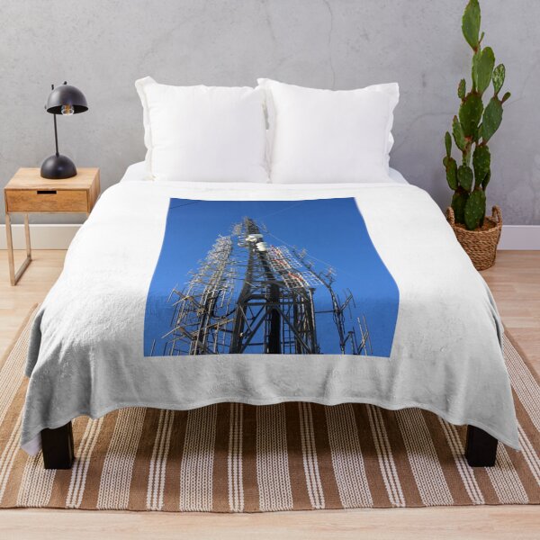 Item preview, power plant with tall masts of communication antennas designed and sold by alessiapenny.